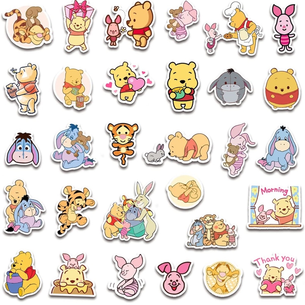 Whinnie The Pooh Stickers 12 Vinyl Stickers - Mystery Bundle - Picture 4 of 5